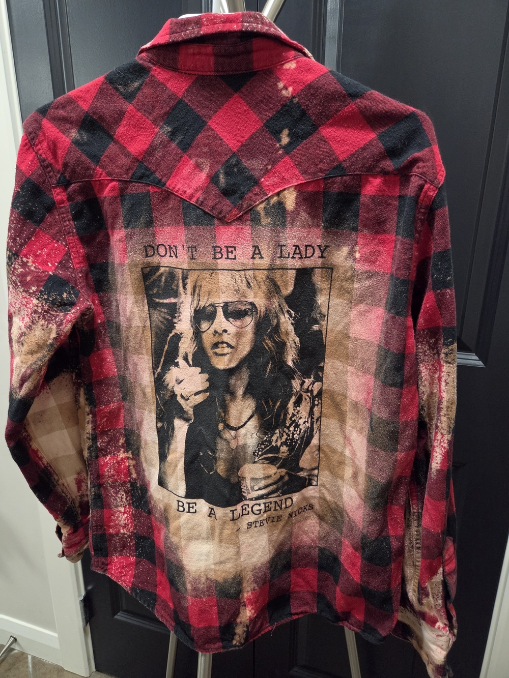 Levis Red and Black Plaid Button-Down Shirt